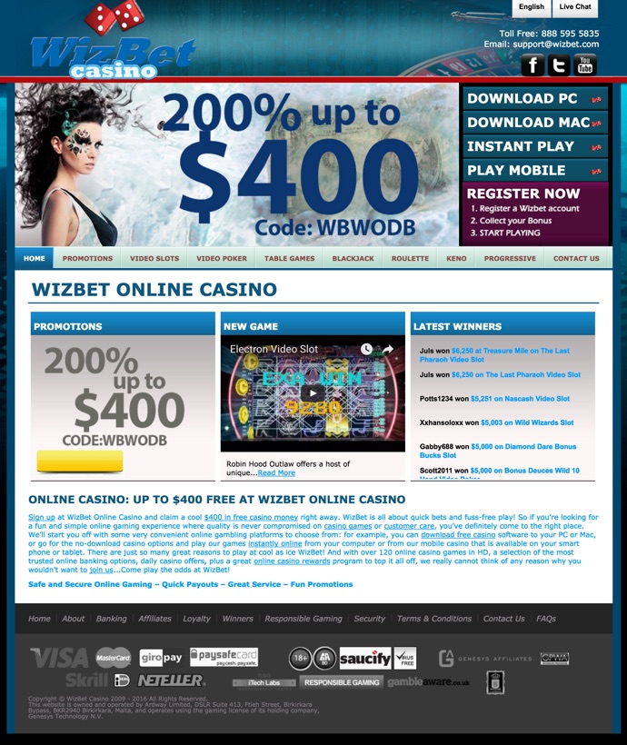 wizbet casino