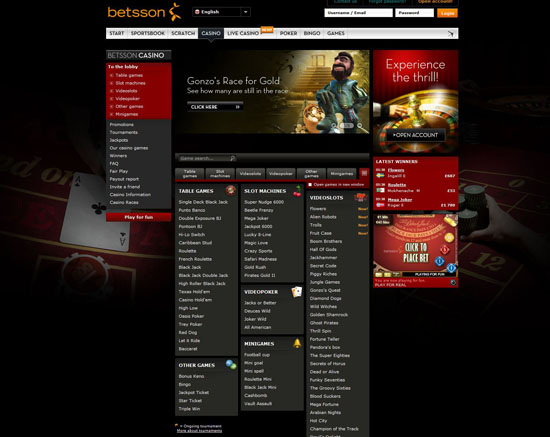 betsson casino