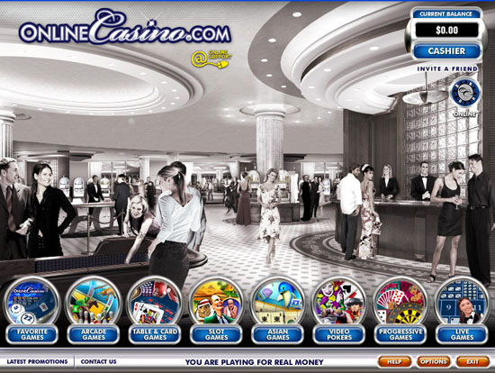 online casino central lobby