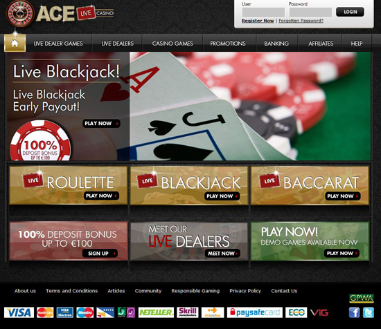 ace live casino