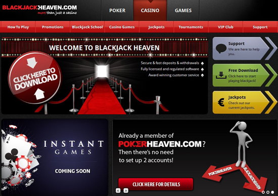 blackjack heaven casino