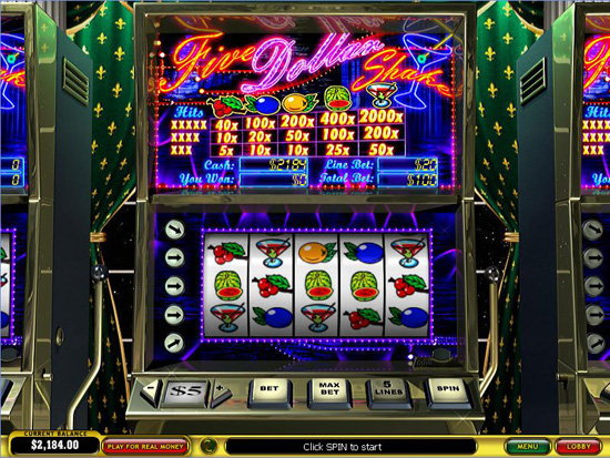 five dollar shake slot