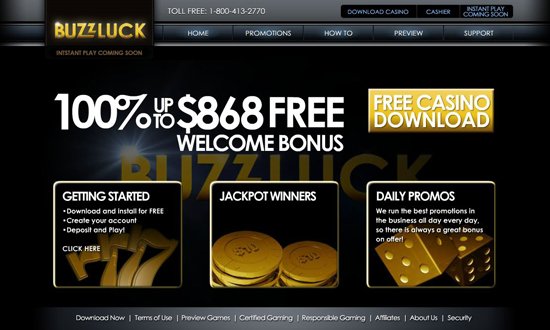 Buzzluck Casino No Deposit Bonus Codes 2017