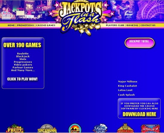 Jackpots in a Flash