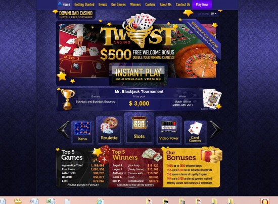 Twist Casino No Deposit Bonus May 2021