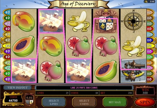 age of discovery slot machine