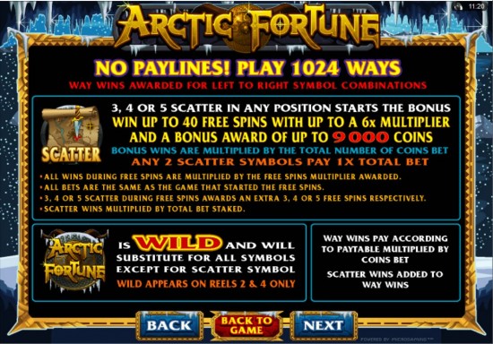 arctic fortune slot machine