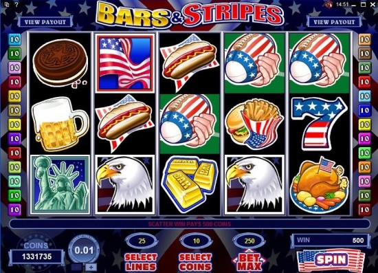 bars and stripes slot machine