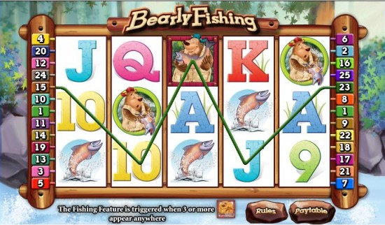 bearly fishing slot machine