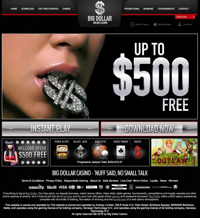 Bet big dollar casino no deposit bonus codes 2020