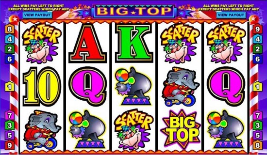 big top video slot