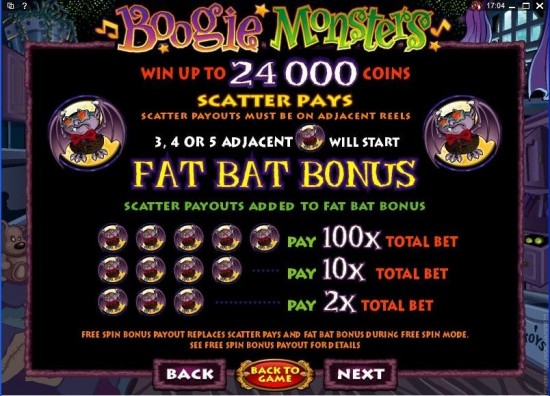 boogie monsters video slot