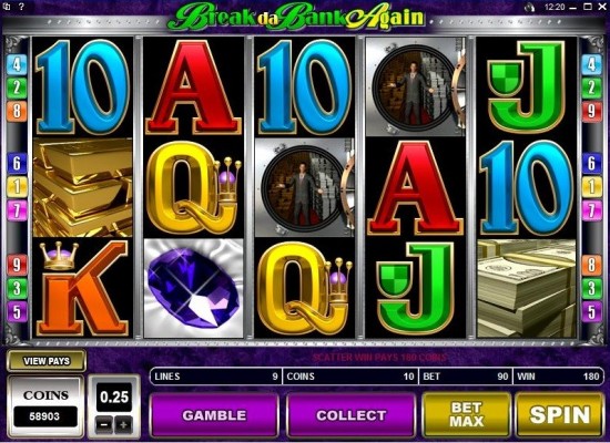 break da bank again video slot