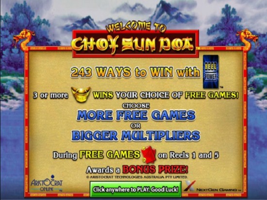 choy sun doa video slot