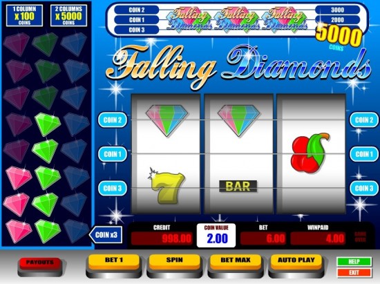 falling diamonds slot