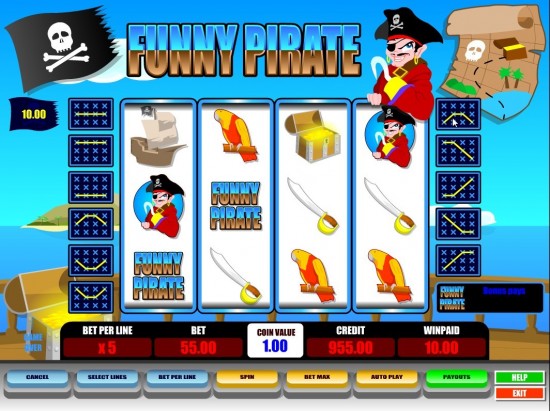 funny pirate slot