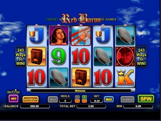 red baron slot machine