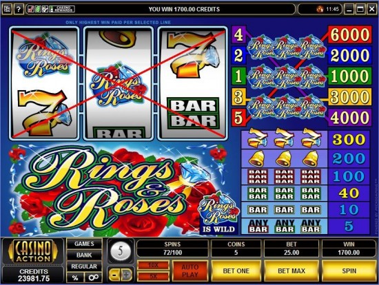 rings and roses slot machine