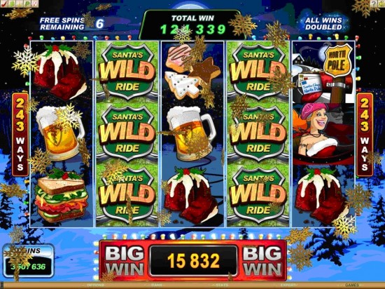 santa's wild ride slot machine