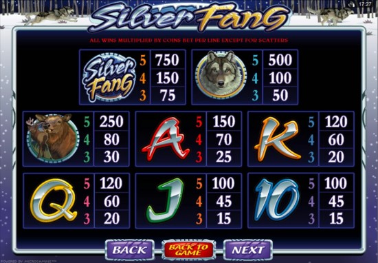 silver fang video slot