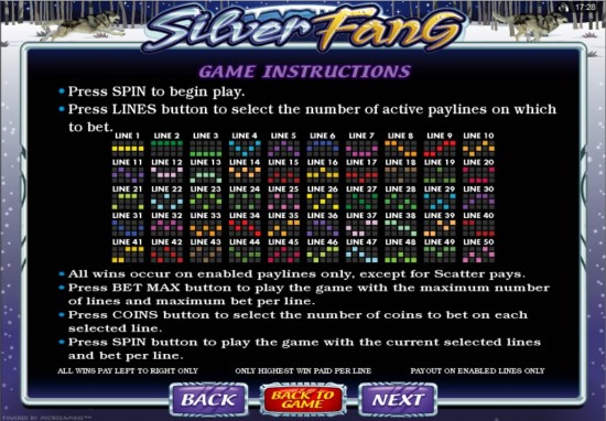 silver fang video slot machine