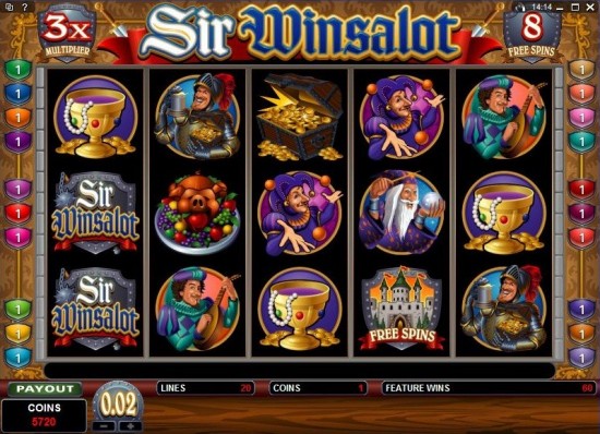 sir winsalot slot machine