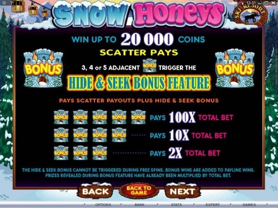 snow honeys video slot machine