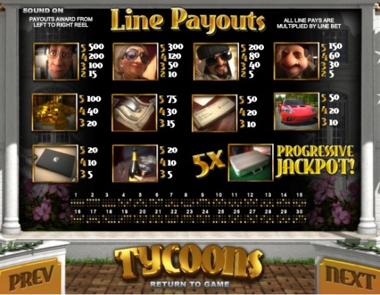 tycoon slot machine