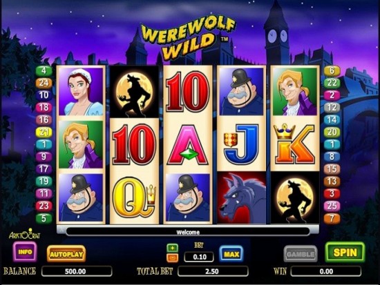 werewolf wild slot machine