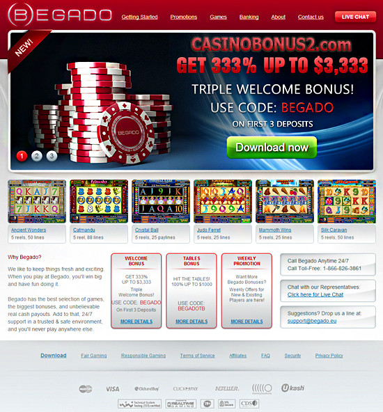 Begado Casino | No deposit bonus codes | RTG Casino