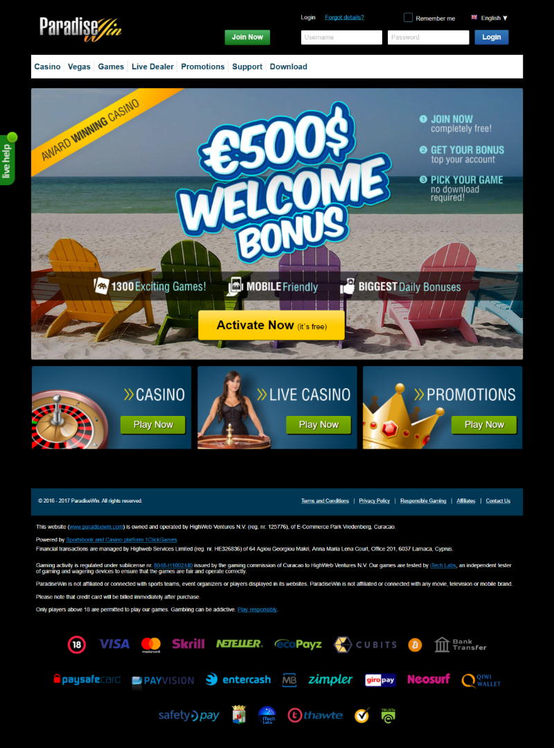 Paradise Win Casino