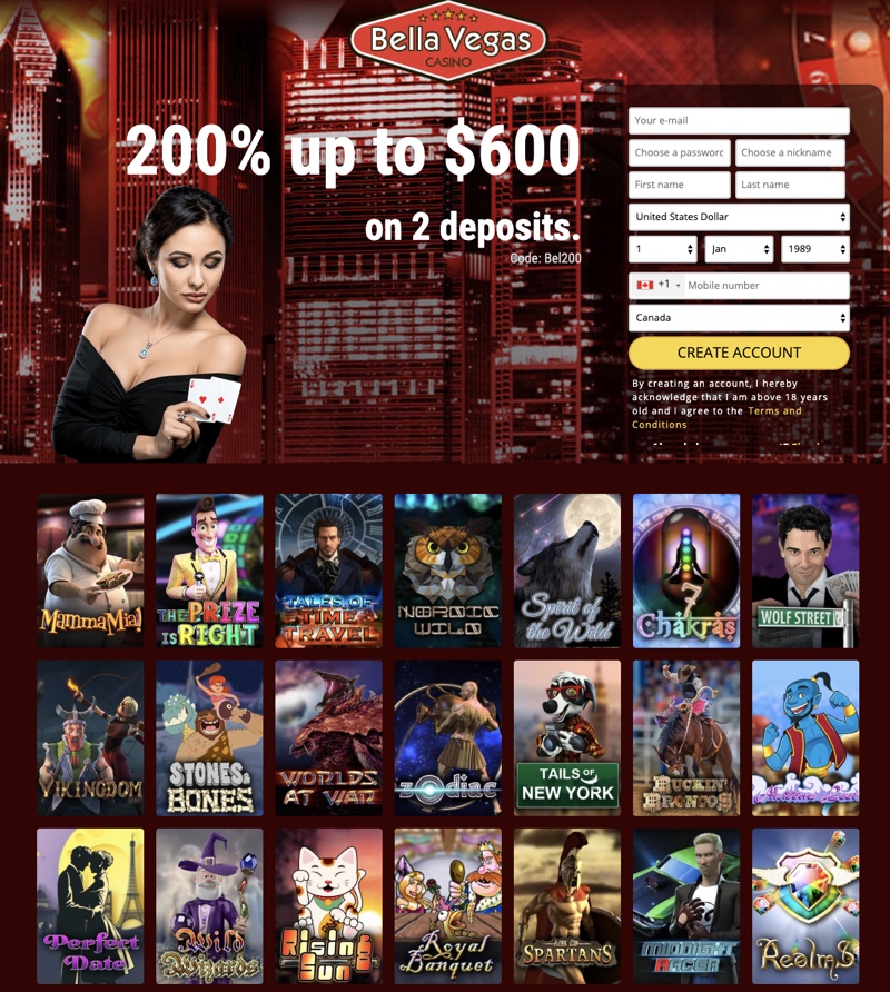 Bella Vegas Casino No Deposit Bonus