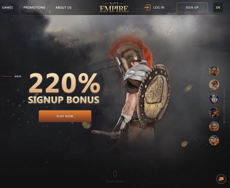 Slots Empire Casino 2020 Review No Deposit Bonus Codes