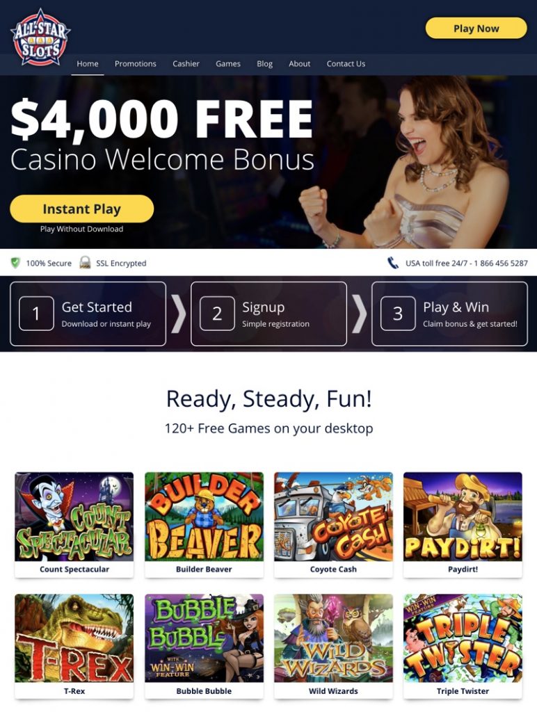 All Star Slots Casino 2023 Review No Deposit Bonus Codes