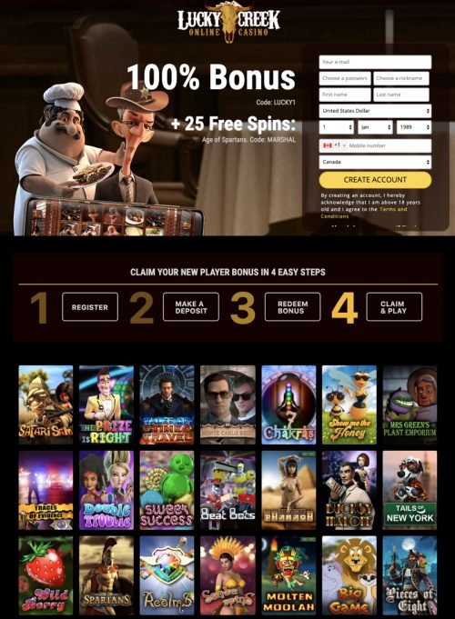 Lucky Creek Casino 2024 Review No Deposit Bonus Codes